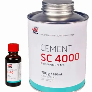 Klej TipTop Cement SC4000 700g do gumy z utwardzaczem 30g ZESTAW do taóm przeka藕nikowych, pasów transmisyjnych Ograniczona ilość