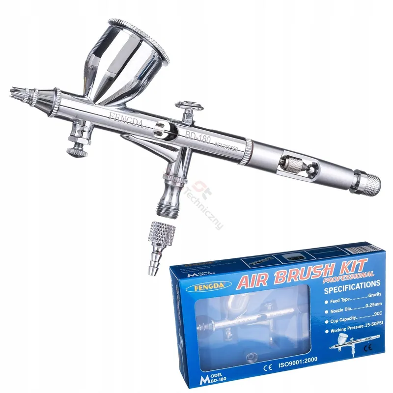 Aerograf Fengda BD-180 z dyszą 0,3 mm Dostępne od ręki