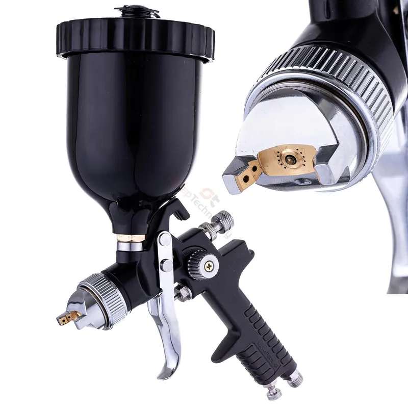 Pistolet lakierniczy do Malowania HVLP dysza 2,0mm BLACK Zbiornik 600ml Dostępne od ręki