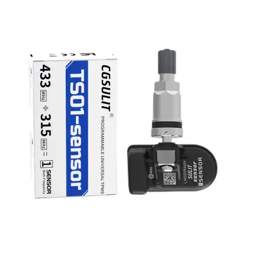 Nowy Uniwersalny czujnik TPMS TS01 z zaworem aluminiowym ??433 MHz / 315 MHz