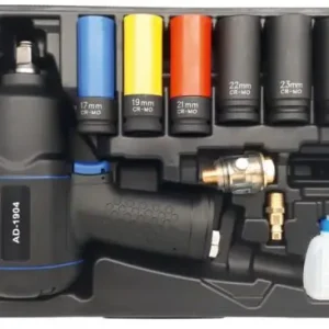Klucz pneumatyczny udarowy ADLER 1490Nm 1/2" zestaw Z6 Hit cenowy