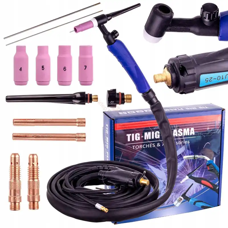 Uchwyt Spawalniczy TIG LIFT SR-17V 4m Zaworek Przewód Wtyk 10-25 Spawarki Nowy