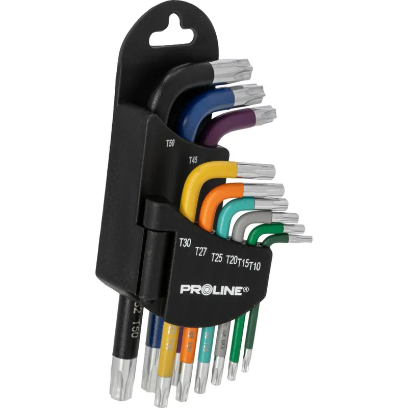 KLUCZE TORX KPL.9 SZT. T10-T50, S2, PROLINE Dodaj do koszyka