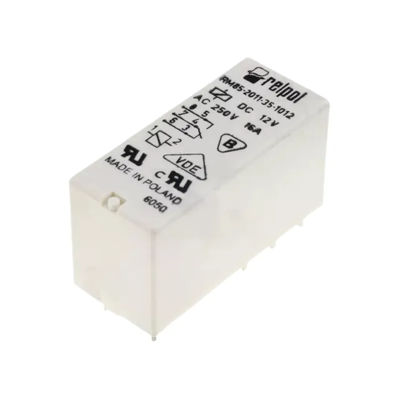 Przekaźnik miniaturowy elektromagnetyczny 12VDC RELPOL 16A/250VAC Kup online