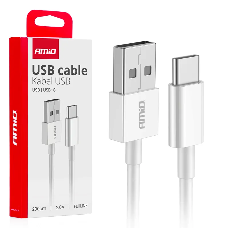 Ostatnie sztuki KABEL DO ŁADOWANIA USB-A – USB-C 2A 200C