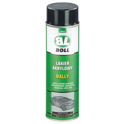 Premium BOLL Lakier akrylowy RALLY czarny połysk ( spray 500ml )