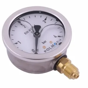 Kup teraz Manometr glicerynowy M63 0-4 bar dolne przyłącze G1/4" POLMO