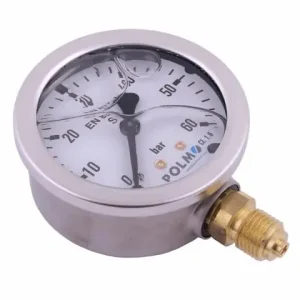 Darmowa dostawa Manometr glicerynowy M63 0-60 bar dolne przyłącze G1/4" POLMO