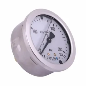 Darmowa dostawa Manometr glicerynowy M63 0-315 bar tylne przyłącze G1/4" POLMO