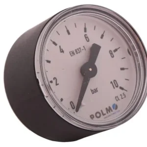 Dodaj do koszyka Manometr suchy M40 0-10 bar gwint M10x1 tylne przyłącze obudowa plastikowa POLMO
