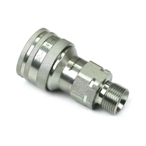 Sprawdź teraz Szybkozłącze hydrauliczne gniazdo z eliminatorem ciśnienia M18x1.5 gwint zewnętrzny EURO (9100818G) (ISO 7241-A) Waryński