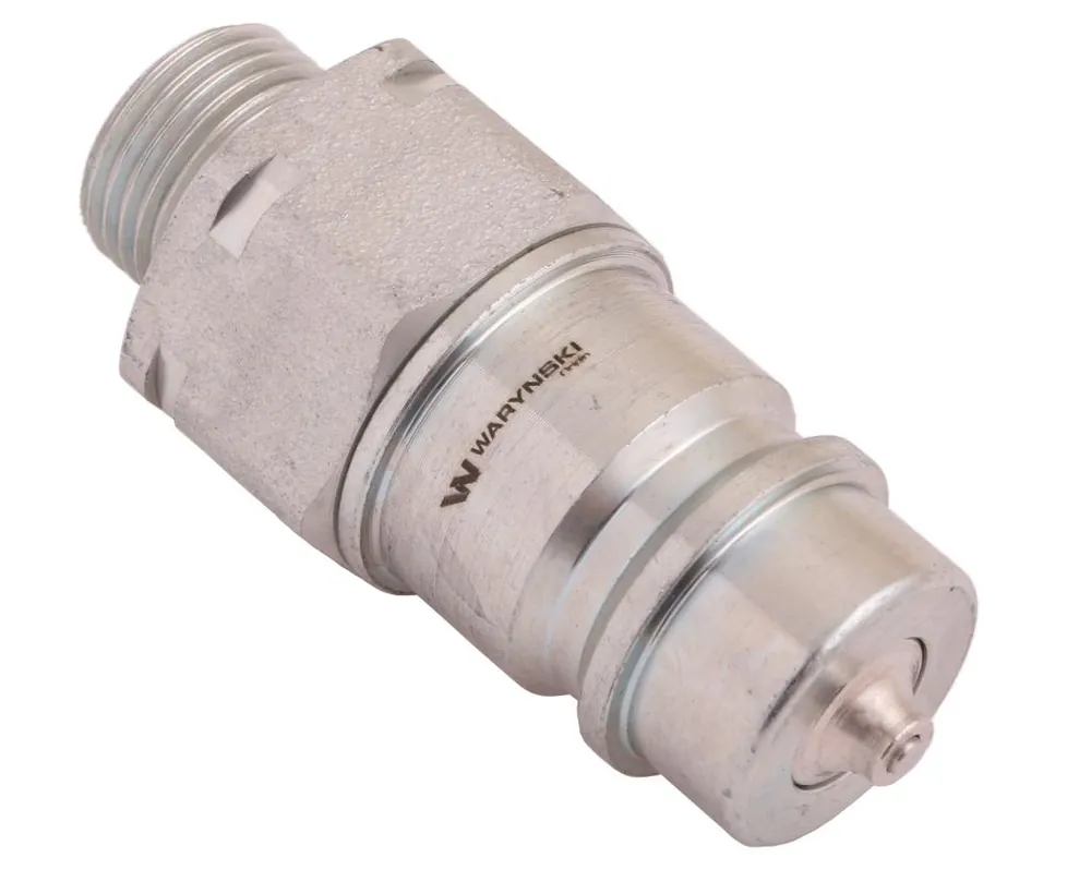 Niska cena Szybkozłącze hydrauliczne wtyczka M18x1.5 gwint zewnętrzny EURO (9100818W) (ISO 7241-A) Waryński (opakowanie 100szt)