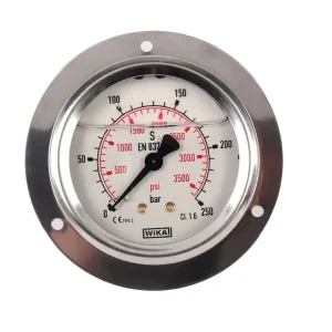 Szybka dostawa Manometr Wika z przyłączem tylnym G 1/4"; 0-250 bar; NS 63mm