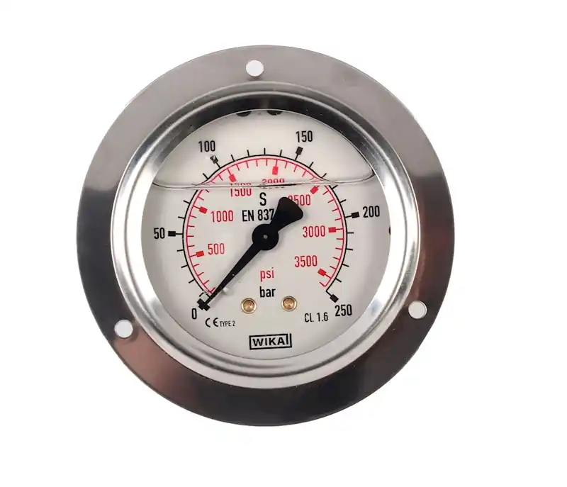 Szybka dostawa Manometr Wika z przyłączem tylnym G 1/4"; 0-250 bar; NS 63mm