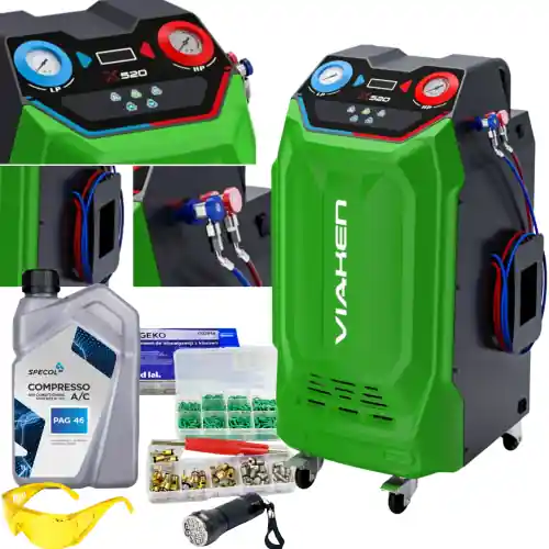 Urządzenie do klimatyzacji Viaken X520 V2 model 2025 czynnik R1234YF + Akcesoria pakiet mini Tylko dziś