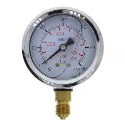 Manometr M-GU-63 z przyłączem dolnym G 1/4"; 0-1 bar; NS 63mm Kup teraz