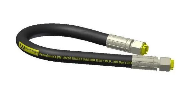 Przewód hydrauliczny gwint M18x1,5 proste L-3500 DN10-1SN (AA-M18X1,5; P11P11) 18MPa Waryński Promocja