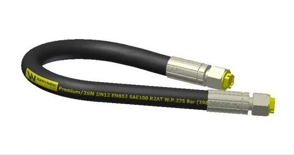 Przewód hydrauliczny 275bar gwint M22x1.5 proste L-3500mm DN12-2SN (AA-13-3500; P11P11) Waryński Bezpieczna płatność