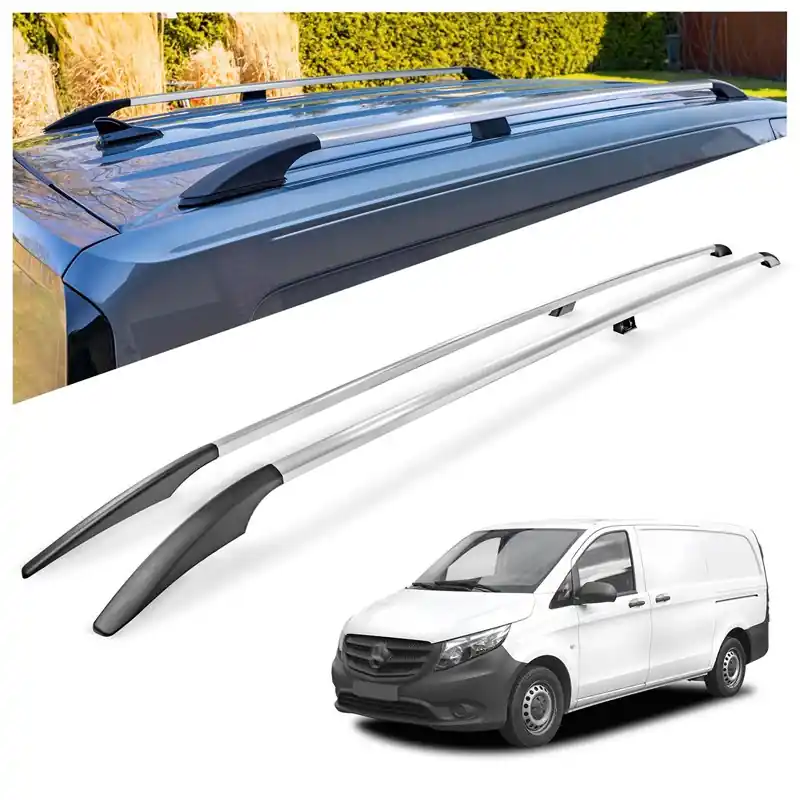 Zamów teraz Relingi dachowe Mercedes Vito W447 L3 ELWB 2014- Aluminium plastik