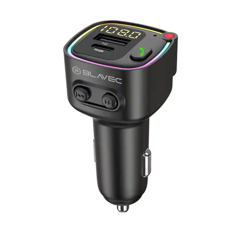 Szybka dostawa Transmiter Blavec FM Flash TR-02 MP3, Bluetooth - USB + Typ C - PD 30W