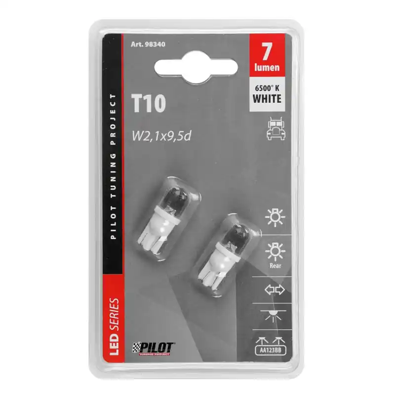Żarówka Dioda T10 W5W 24 V biała 2 sztuki W2,1x9,5d Obniżka ceny