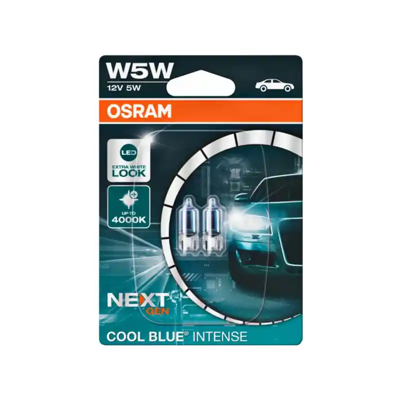 Darmowy zwrot ŻARÓWKA OSRAM W5W T10 W2.1x9.5d Cool Blue najbardziej białe