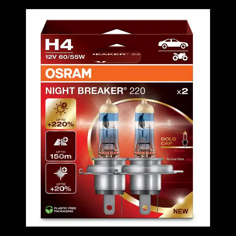 Okazja Żarówki OSRAM NIGHT BREAKER + 220 H4 12V 55W