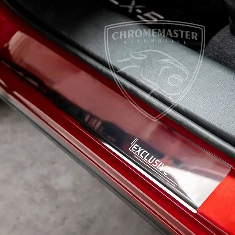 Premium Nakładki progowe Chrome + grawer Opel Astra V K