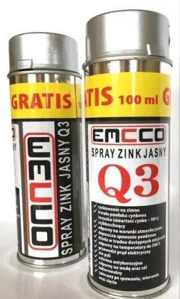 Popularny SPRAY CYNK JASNY 500ML Q3 EMCCO