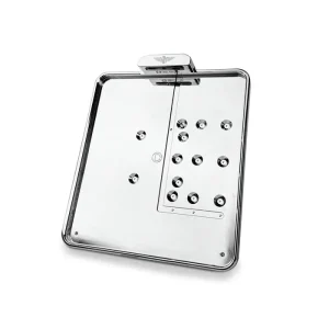 *DODATKOWE 6 DNI CZASU TRANSPORTU* HeinzBikes mocowanie boczne tablicy rejestracyjnej. Chromowane AT-4209 Oferta czasowa