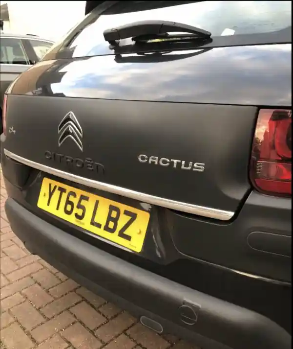 Citroen C4 CACTUS – LISTWA CHROM Chromowana Klapa Oferta limitowana