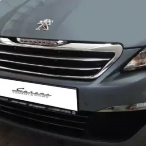 Ostatnia szansa PEUGEOT 308 II Listwy CHROM na GRILL atrape Tuning