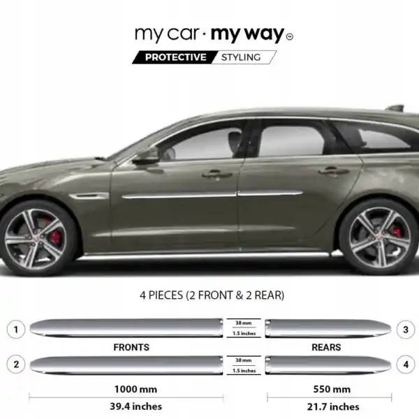 JAGUAR XF Kombi X260 Listwy CHROM Drzwi Ochronne Hit sprzedaży