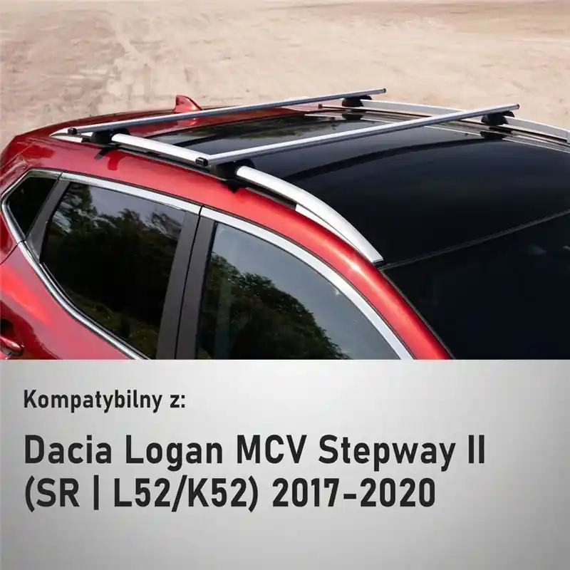 Bagażnik dachowy Dacia Logan MCV Kombi II SR L52/K52 Stepway 2017-2020 S Bezpieczne zakupy