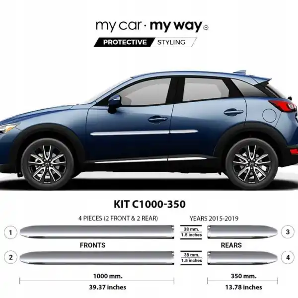 Zamów dziś MAZDA CX-3 – Listwy CHROM Boczne Drzwi Środek