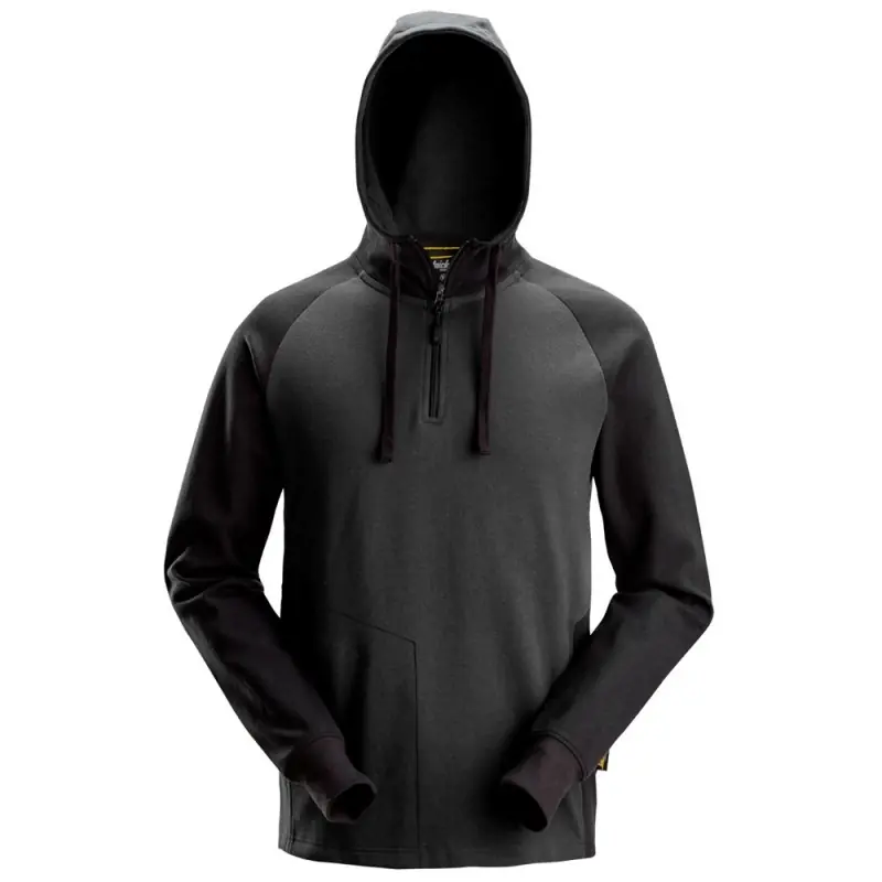 Oferta Bluza 2842 dwukolorowa z krótkim suwakiem i kapturem rozm. M kolor steel grey/black 28425804005 SNICKERS WORKWEAR