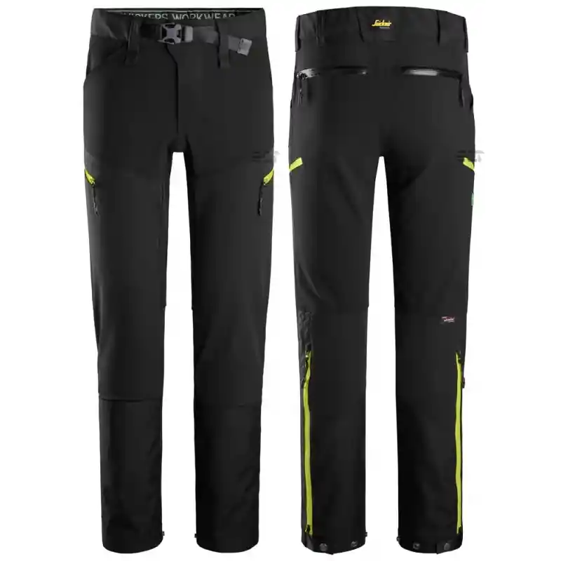 Spodnie 6948 softshell stretch FlexiWork rozm. 46 kolor black/neon yellow 69480467046 SNICKERS WORKWEAR Cena promocyjna