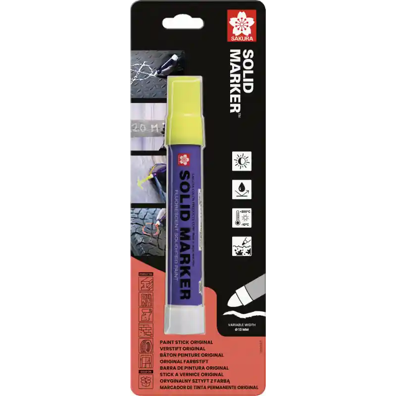 Marker znacznik neonowy żółty Solid BLXSC1B SAKURA Wysoka jakość