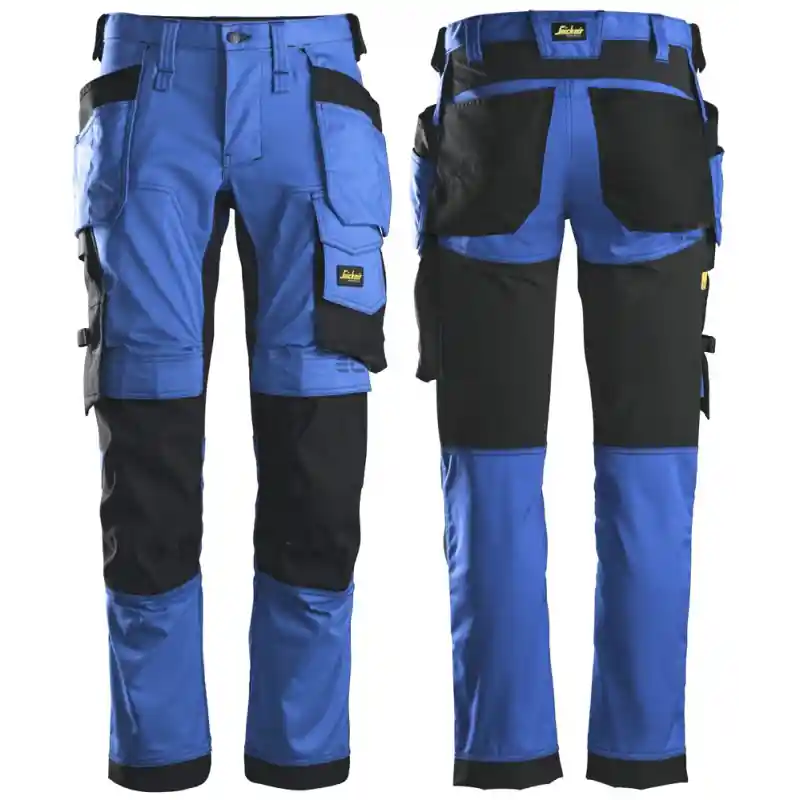 Spodnie 6241 stretch AllroundWork z workami kieszeniowymi kolor true blue/black rozm. 60 62415604060 SNICKERS WORKWEAR Taniej
