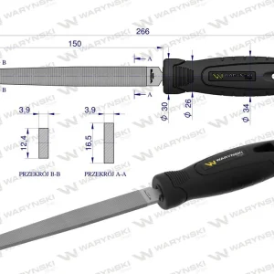 PILNIK PŁASKI 150mm WARYŃSKI Popularny