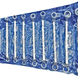 Najlepsza cena ZESTAW KLUCZY OCZKOWYCH GIĘTYCH 8 SZT. 6-22MM ETUI
