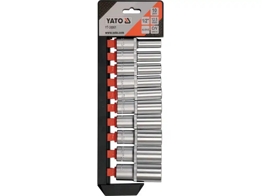 Premium ZESTAW NASADEK DŁUGICH 1/2", 10CZ.