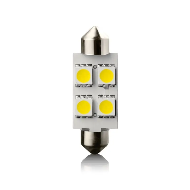 Popularny *Żarówki LED SMD VECTA SV8,5 39 mm 12V, białe, 4 diody, 2 szt.
