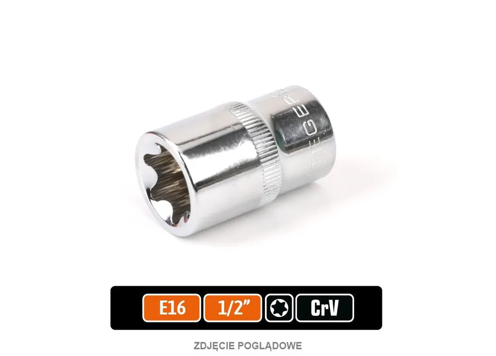 Klucz nasadowy 1/2" TORX E16 / TEGER Taniej