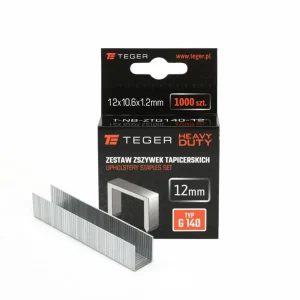 Zestaw zszywek tapicerskich HEAVY DUTY (typ G/140) 12/10,6/1,2mm / 1000 szt / TEGER Ekspresowa dostawa