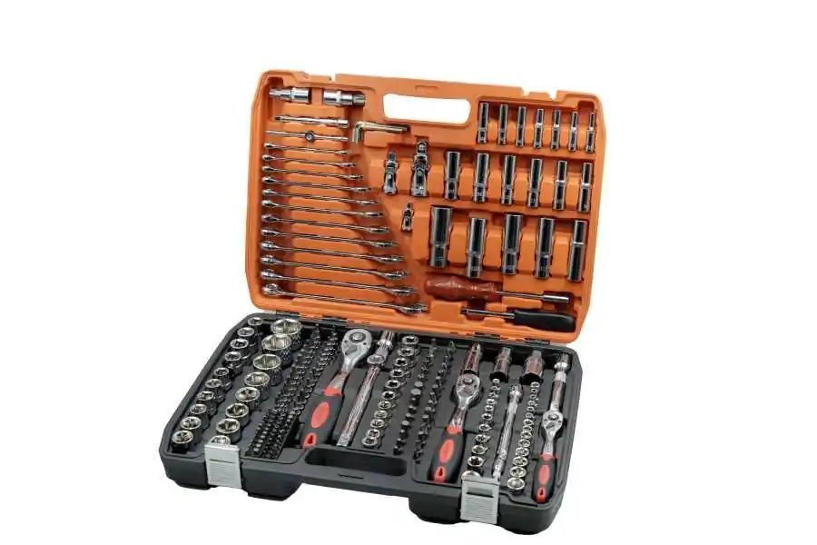 ZESTAW KLUCZY NASADOWYCH 216 ELEMENTY 1/4" 3/8" 1/2" Nowy