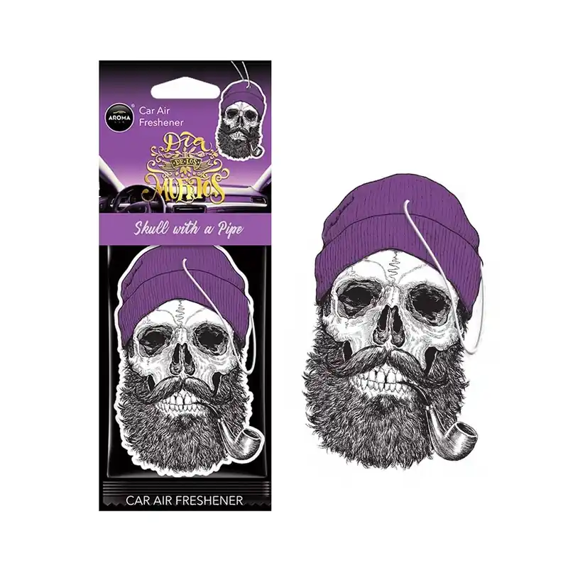 Hit cenowy ZAPACH SAMOCHODOWY MUERTOS SKULL WITH A PIPE