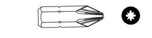 Łatwy zwrot BIT UDAROWY 5/16" KRZYŻAK PZ3X32mm