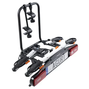 Aguri Active Bike PRO 2 Silver bagażnik rowerowy na hak do przewozu 2 rowerów Darmowy zwrot