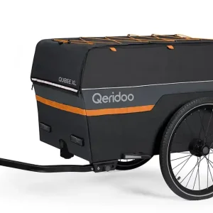 Ostatnia szansa Przyczepa rowerowa bagażowa Qeridoo Qubee XL Grey o pojemności 220 l